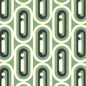 0754 - retro geometric abstraction, green