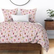 all bugs floral pink gingham