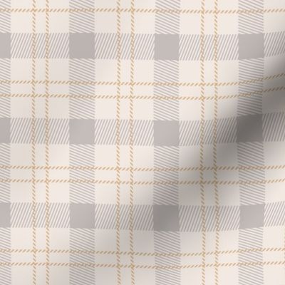 Soft pastel gingham design trendy tartan for nursery textiles gray orange on blush