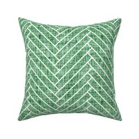 emerald green linen no. 2 herringbone 590