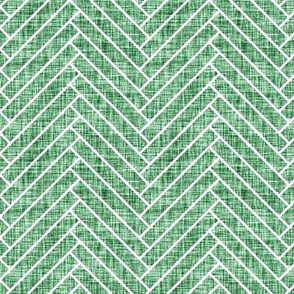 emerald green linen no. 2 herringbone 590