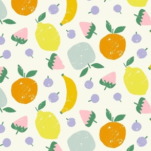 Vintage_Fruits_-_Lemon__Strawberry__Apple._Blueberry__Orange_And_Banana