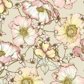 Icelandic Poppy soft neutrals