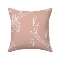 FIX&SALE White Orchids on dusty rose-  Medium