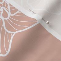 FIX&SALE White Orchids on dusty rose-  Medium