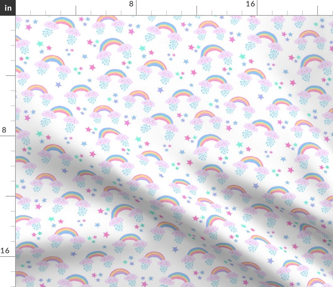 Rainbow dash clouds with faces