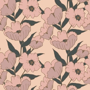 Flower bucket wallpaper from Surfacepatterndesignsonline