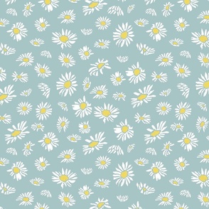 Neutral botanical daisy small