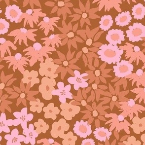 Wild Flowers - Brown