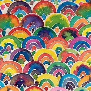 Watercolor rainbows