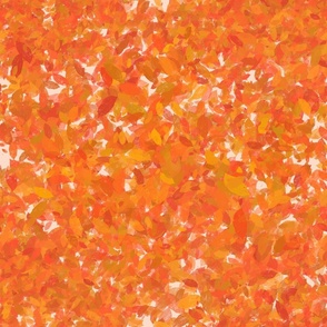 orange foliage seamless pattern