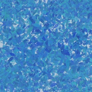 blue foliage seamless pattern