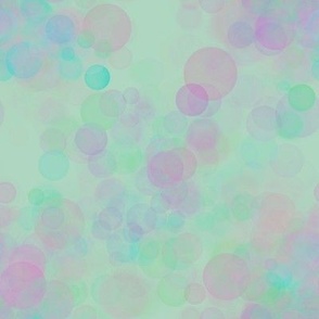 green pink colored balls colorful seamless pattern