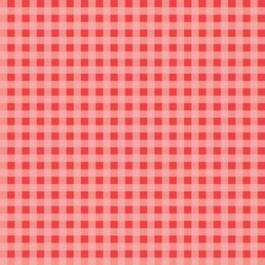 pink gingham strawberry back