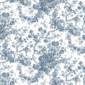 Vintage Toile Fabric, Wallpaper and Home Decor | Spoonflower
