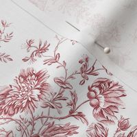 Engraved Floral Toile-Pink