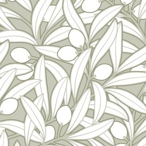 Olives_Neutral Botanical_White_Dusty Olive