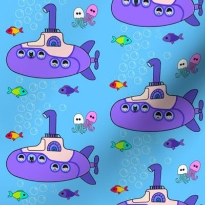Purple submarines
