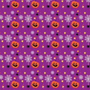 Purple Halloween Pumpkin 