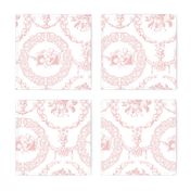 Engraved medallions and swags-pink