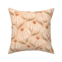 Coneflower Meadow - large - peach