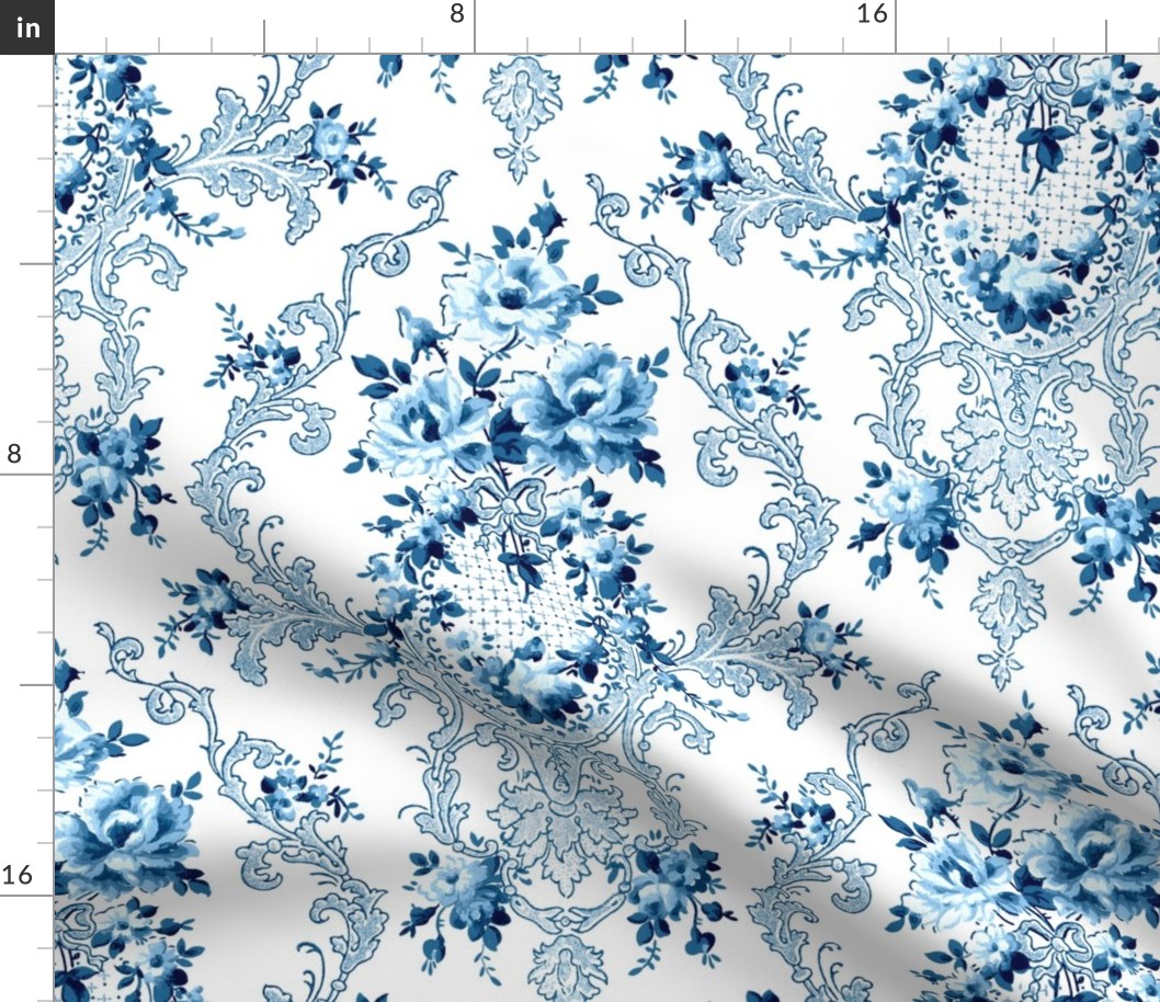 French Rococo-Blue