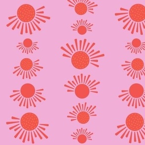 Hello Sunshine - Bubblegum Pink - Vertical Medium Scale