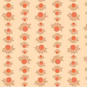 Hello Sunshine - Apricot - Vertical Small Scale
