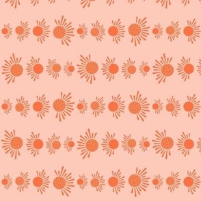 Hello Sunshine - Salmon Pink - Horizontal Small Scale
