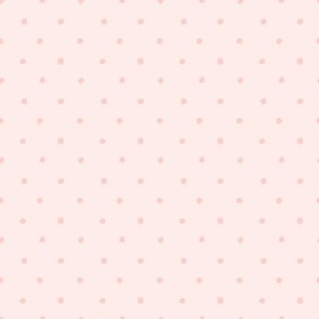 Blush Polka Dot Fabric, Wallpaper and Home Decor