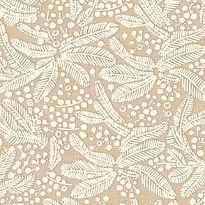 Mimose Texture in Beige / Large