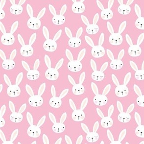 Spring lovers bunny friends sweet easter garden animals in bubblegum pink white girls 