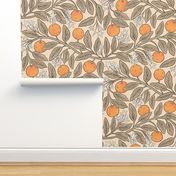 Art Nouveau Oranges Neutral Summer