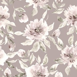 Neutral botanicals - watercolor floral