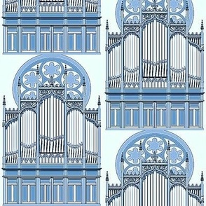 buffet d'orgues  en bleu azur