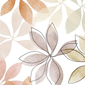 290425676  Astera Neutral Floral Wallpaper  by Brewster