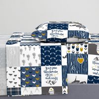 Country Roads//West Virginia - Wholecloth Cheater Quilt - Rotated