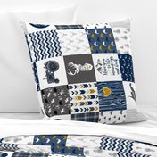 Country Roads//West Virginia - Wholecloth Cheater Quilt - Rotated