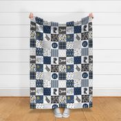 Country Roads//West Virginia - Wholecloth Cheater Quilt - Rotated