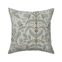 Victorian Thistle Garden | sage and gray | Large