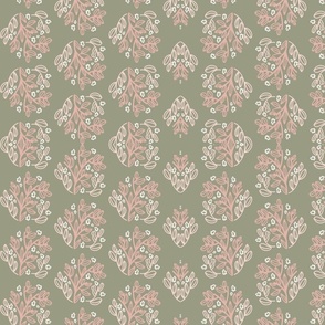 Neutral Feminine Floral Motif