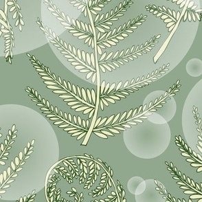 pale green fern bubbles
