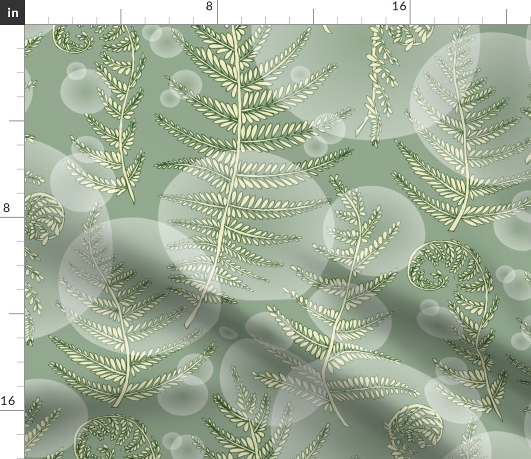 pale green fern bubbles