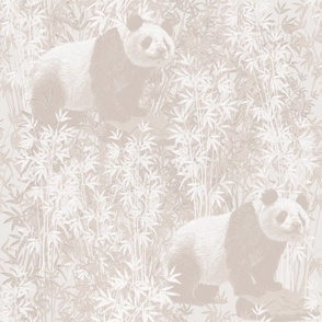 Neutral Bamboo with Panda