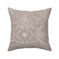 TAUPE L Soft linear botanicals / Large Scale