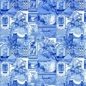 Vintage Blue Japonaiserie
