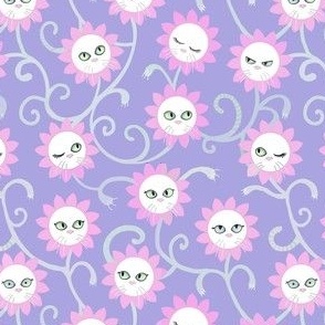 Curly kittyflowers  in petal coordinates 