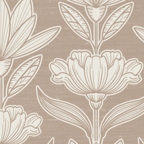 Neutral Florals Winter Prairie