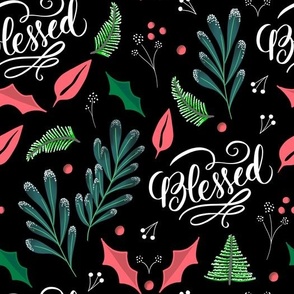 Blessed - Christmas Pattern