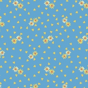 Bart's Garden daisy field blue-01